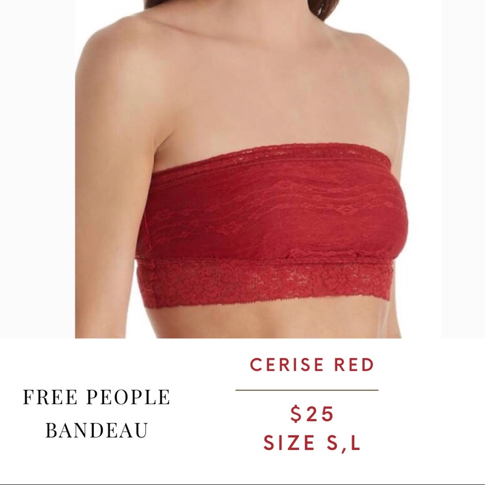 Free People Lace Bandeau Bra